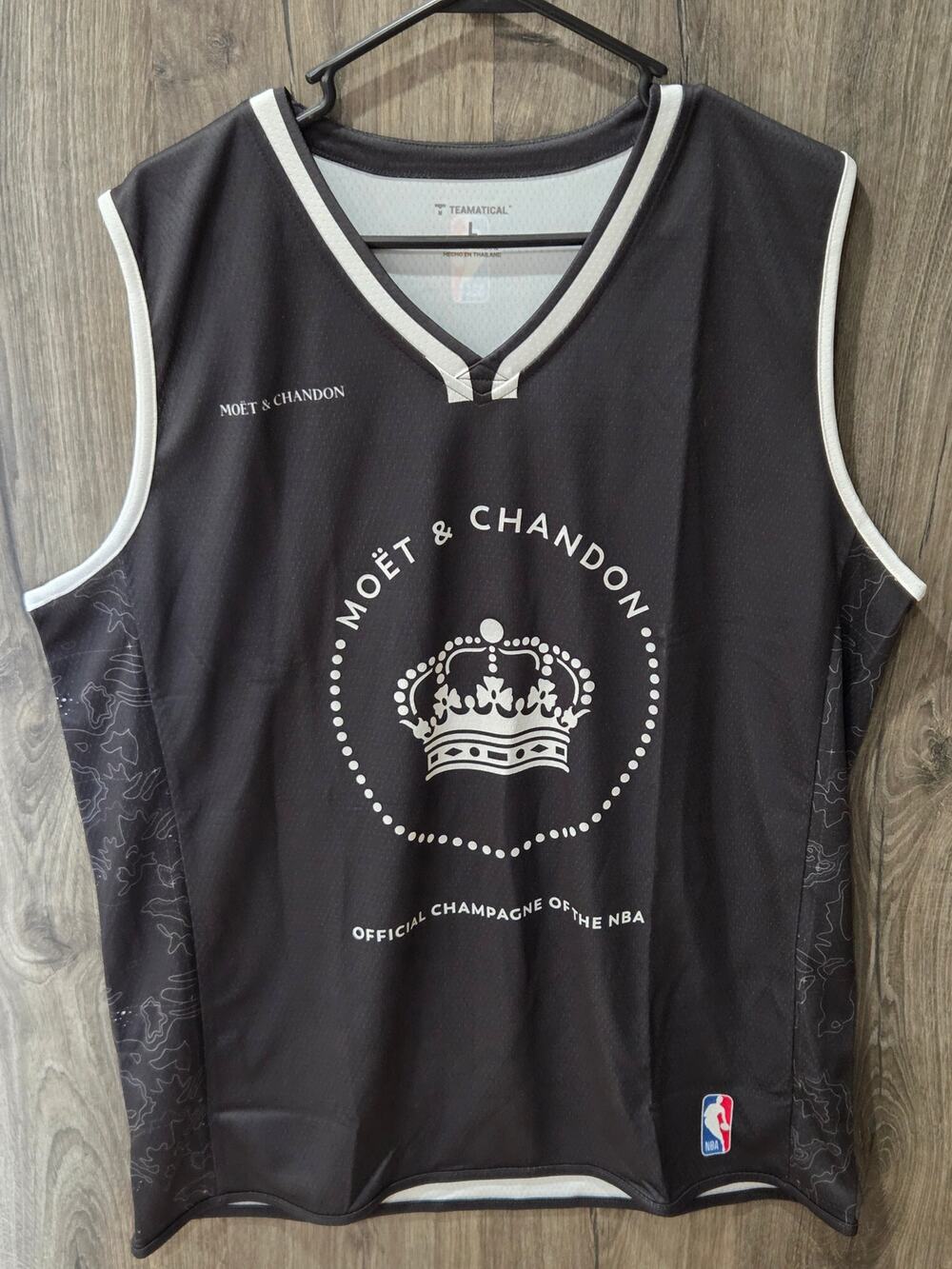 Moet & Chandon Champagne promotional NBA Basketball Jersey men's size L